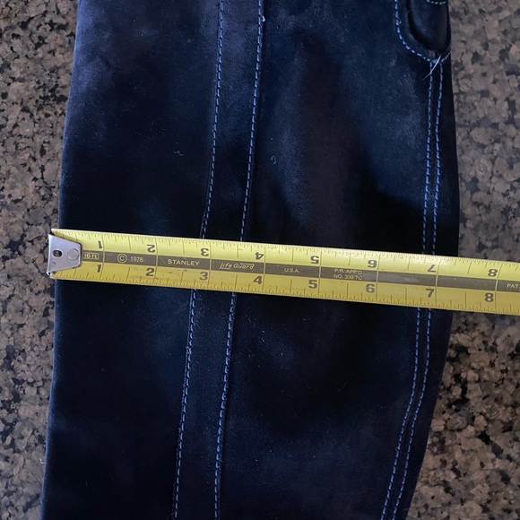 Ted Baker Black Tall Suede Zip Boots 10 - FLAWS - Picture 15 of 16